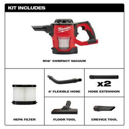 Milwaukee M18 Compact Vacuum (Bare Tool)